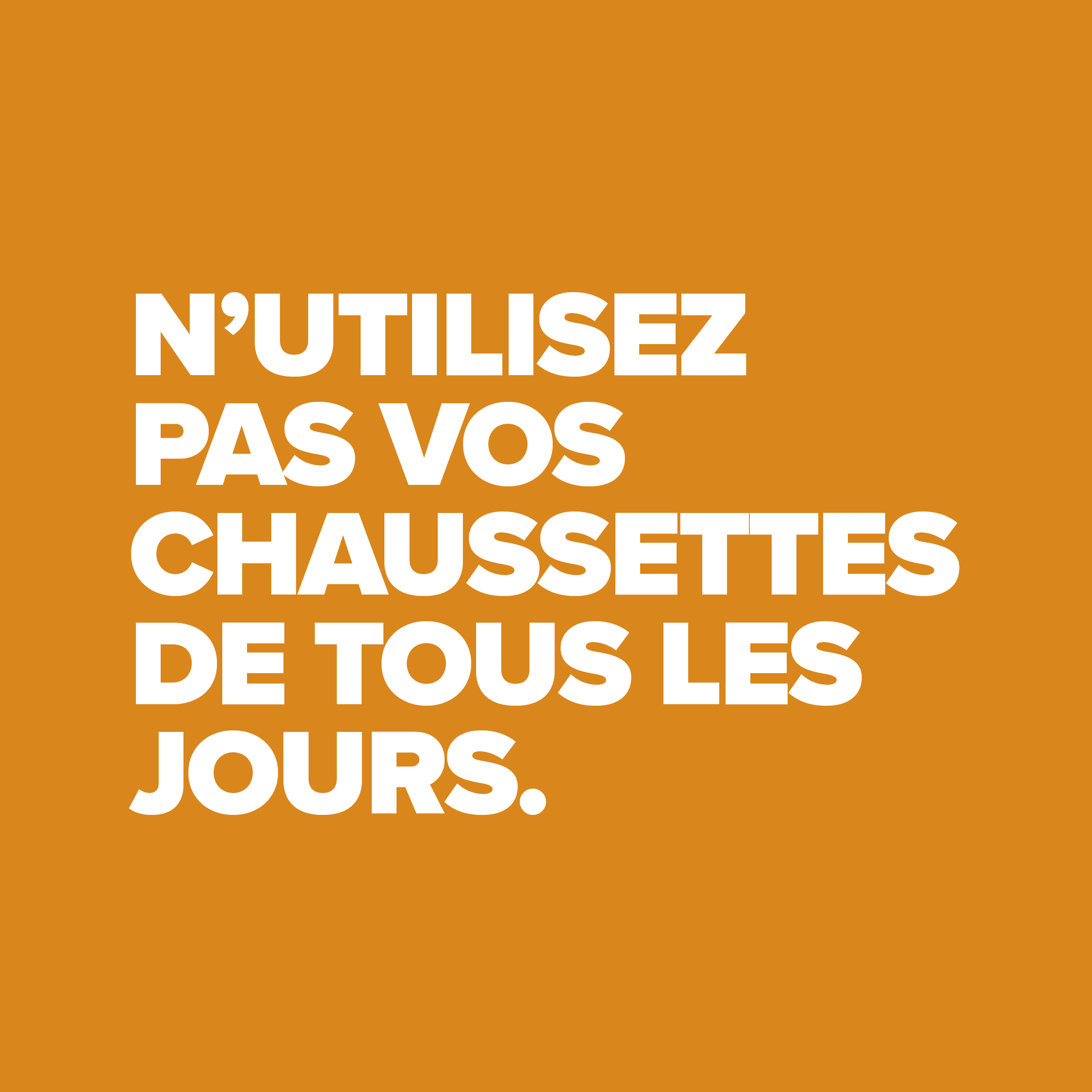 Les indispensables chaussettes