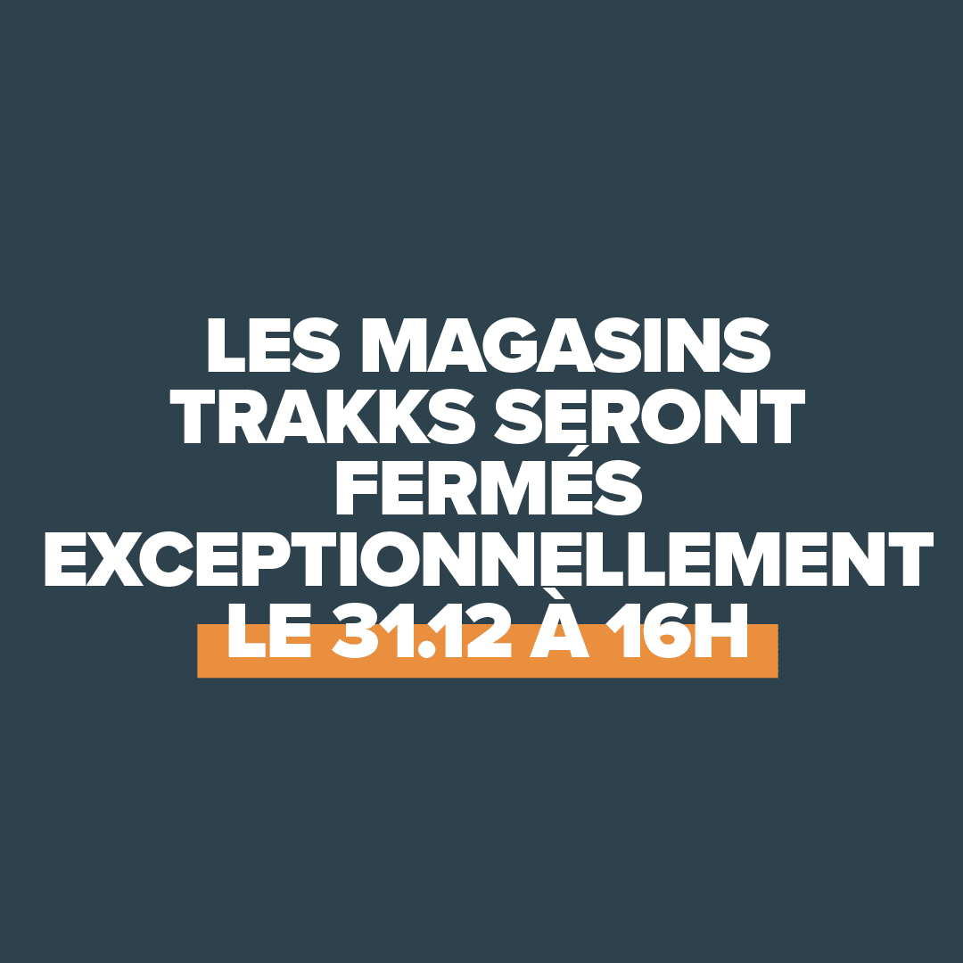 Ce 31 Décembre, nous fermons plus tôt
